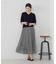 シフォンジョーゼット アシンメトリープリーツ スカート
