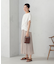 シフォンジョーゼット アシンメトリープリーツ スカート