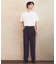 ストレッチツイル ワイド テーパード パンツ