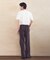 ストレッチツイル ワイド テーパード パンツ