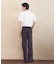 ストレッチツイル ワイド テーパード パンツ