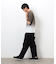 ストレッチツイル ワイド テーパード パンツ