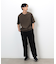 ストレッチツイル ワイド テーパード パンツ