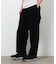 ストレッチツイル ワイド テーパード パンツ
