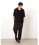 ウールライク リラックスワイド テーパードパンツ