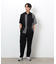 ウールライク リラックスワイド テーパードパンツ