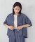 【セットアップ対応】デニムライクシャンブレー ショートスリーブシャツ