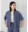 【セットアップ対応】デニムライクシャンブレー ショートスリーブシャツ