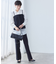 【美しいベーシックパンツ】ポリエステルストレッチ セミフレアパンツ
