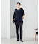【美しいベーシックパンツ】ポリエステルストレッチ セミフレアパンツ