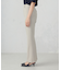 【美しいベーシックパンツ】ポリエステルストレッチ セミフレアパンツ