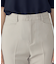 【美しいベーシックパンツ】ポリエステルストレッチ セミフレアパンツ