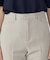 【美しいベーシックパンツ】ポリエステルストレッチ セミフレアパンツ