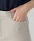 【美しいベーシックパンツ】ポリエステルストレッチ セミフレアパンツ