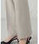 【美しいベーシックパンツ】ポリエステルストレッチ セミフレアパンツ