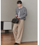 【美しいベーシックパンツ】ワイドシルエット チノパンツ