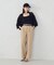 【美しいベーシックパンツ】ワイドシルエット チノパンツ