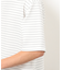 リップルジャージー 細ボーダー Ｔシャツ