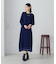 シアー切り替え７分袖ニット / セットアップ対応