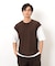ケーブル柄 ベスト フェイクレイヤード Ｔシャツ