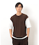 ケーブル柄 ベスト フェイクレイヤード Ｔシャツ