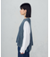 製品染めウォッシュ　透かし柄ニットベスト