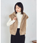 ラビット調　ファーフーデッドジレ