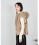 ラビット調　ファーフーデッドジレ