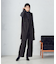 【セットアップ対応】ポリエステルツイル　ワイドテーパードパンツ