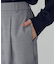 【美しいベーシックパンツ】ポリエステルレーヨンストレッチ　ワイドパンツ