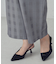 【美しいベーシックパンツ】ポリエステルレーヨンストレッチ　ワイドパンツ