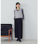 【美しいベーシックパンツ】ポリエステルレーヨンストレッチ　ワイドパンツ