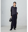 【美しいベーシックパンツ】ポリエステルレーヨンストレッチ　ワイドパンツ