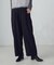 【美しいベーシックパンツ】ポリエステルレーヨンストレッチ　ワイドパンツ