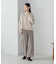 【美しいベーシックパンツ】ポリエステルレーヨンストレッチ　ワイドパンツ