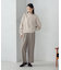 【美しいベーシックパンツ】ポリエステルレーヨンストレッチ　ワイドパンツ