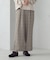 【美しいベーシックパンツ】ポリエステルレーヨンストレッチ　ワイドパンツ