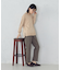 【美しいベーシックパンツ】裏起毛 カルゼ テーパードパンツ