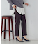 【美しいベーシックパンツ】裏起毛 カルゼ テーパードパンツ