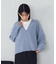 地柄　ジップカーディガン