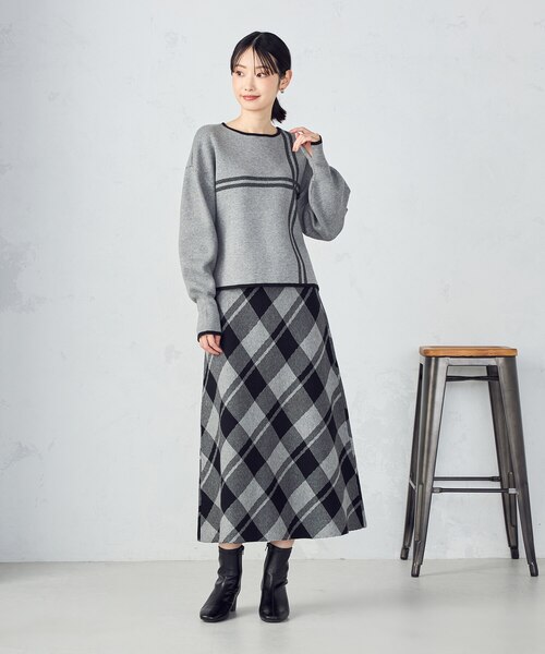 599 デサントゴルフ セットアップ ニット スカート チェック Mサイズ 599 デサントゴルフ セットアップ ニット スカート チェック Mサイズ