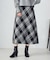 チェック柄　ニットスカート / セットアップ対応