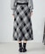チェック柄　ニットスカート / セットアップ対応