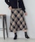 チェック柄　ニットスカート / セットアップ対応