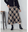 チェック柄　ニットスカート / セットアップ対応