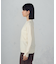 【ウォッシャブル】ベーシック　袖ボタンニット