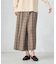 グレンチェック　シャーリングパンツ