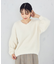 【ウォッシャブル】シャギー Ｖネックニット