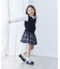 丸襟ピンタック長袖 ブラウス(140-160cm)