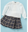 丸襟ピンタック長袖 ブラウス(140-160cm)